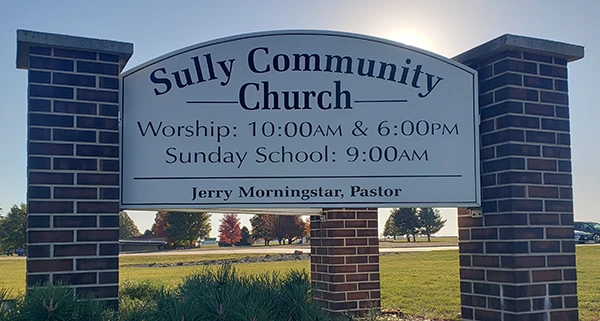 Sully Community Church Sign